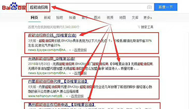 點擊查看“超能油招商”關鍵詞優(yōu)化上線案例